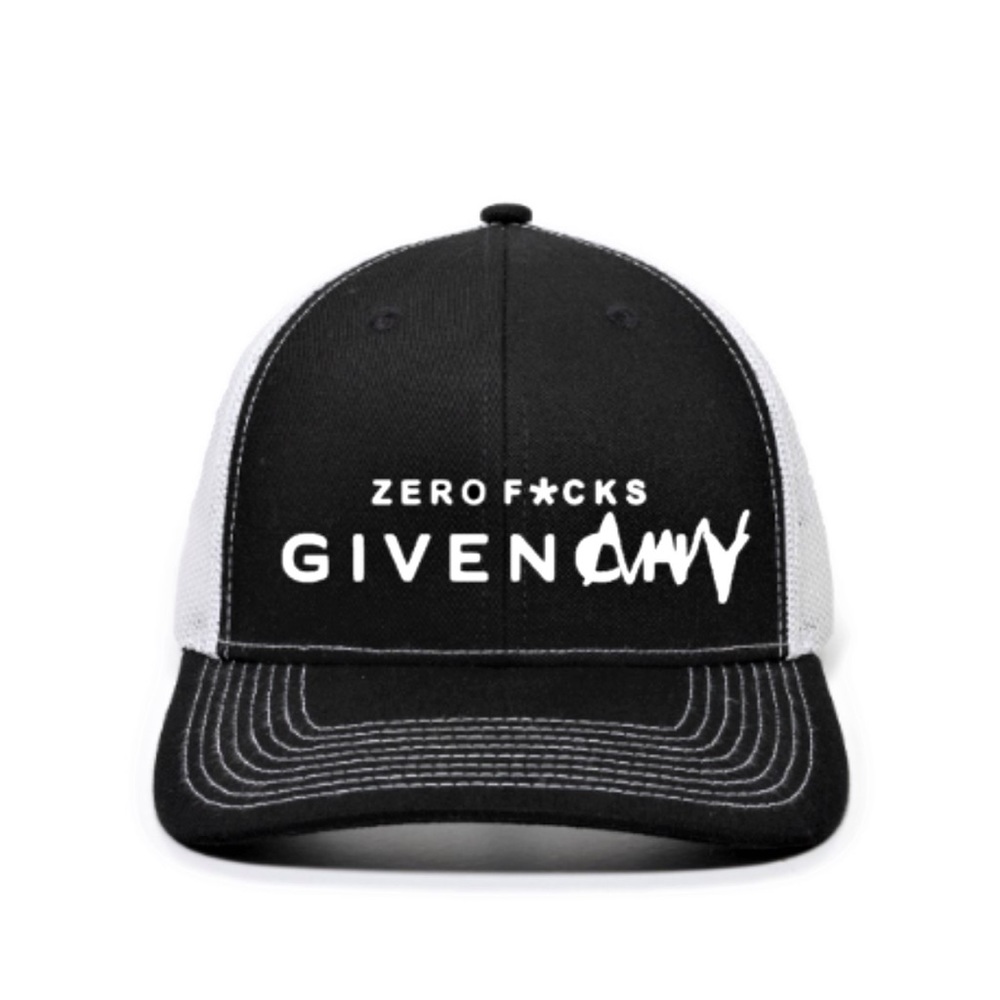 Zero F*cks GIVEN (GIVENCHY Parody)  Snapback Hat